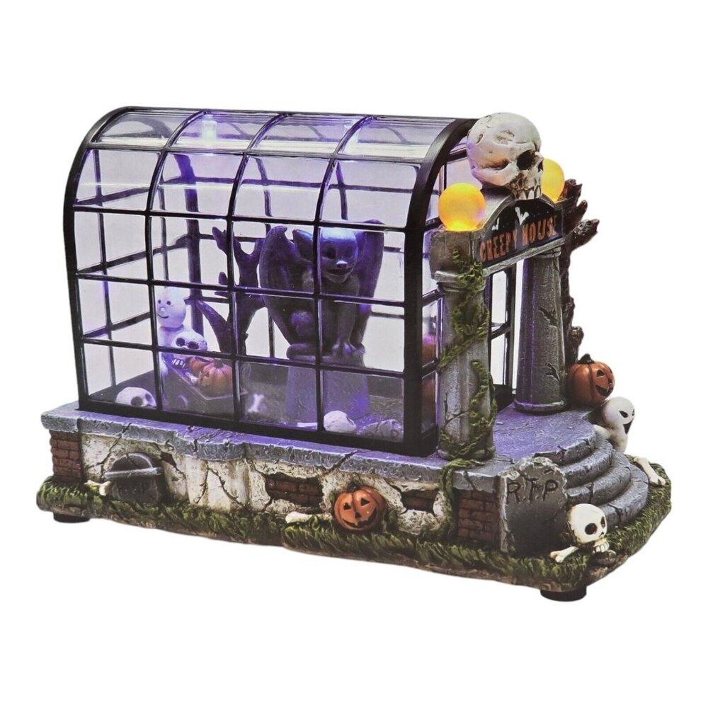 LED Spooky Halloween Haunted House Pumpkin Hollow Gargoyle Ghosts Party Decor